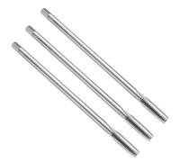 sourcing map 3pcs Straight Flute Thread Taps, M8 x 1.25 H2 150mm Extra Long Metric Screw Machine Tap Threading Tapping Tools, High-Speed Steel 6542 (HSS 6542)