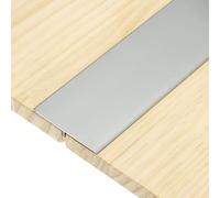 sourcing map 3Pcs T-Molding Transition Strips, 0.9m x 60mm (L x W) Aluminium Alloy Floor Flat Divider Strip Vinyl Flooring Edging Trim for Floor Gaps Doorways, Dark Gray
