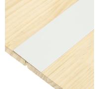 sourcing map 3Pcs T-Molding Transition Strips, 0.9m x 60mm (L x W) Aluminium Alloy Floor Flat Divider Strip Vinyl Flooring Edging Trim for Floor Gaps Doorways, Matte White