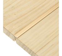 sourcing map 3Pcs T-Molding Transition Strips, 9m x 8mm (L x W) Aluminium Alloy Floor Flat Divider Strip Vinyl Flooring Edging Trim for Floor Gaps Doorways, Matte Gold