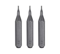 sourcing map 3pcs T1 Torx Screwdriver Bit 5/32" Hex Shank 28mm Length S2 Steel Magnetic Star 6 Point Head Hex Screw Driver Bits for Electric Manual Screwdrivers Precision Repair