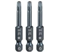 sourcing map 3pcs T20 Torx Screwdriver Bit 1/4" Hex Shank 2" Long S2 Steel Magnetic 6 Point Screw Driver Bits Industrial Grade Tamper Proof Star Drill Bits with Hole Torx Head