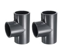 sourcing map 3pcs Tee PVC Fitting 2" 3 Way Connector Furniture Build Grade Pipe Coupling Elbow Fittings for Sewer Plumbing Drain Pipe Water Supplies Build Garden