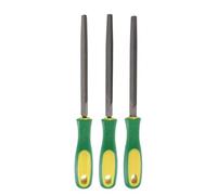 sourcing map 3pcs Triangle Coarse/Medium/Thin Cut File 6" Double Cut Teeth High Carbon Steel Hand Rasp File Plastic Handle for Metal Wood Deburring Removing