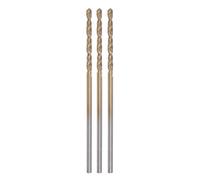 sourcing map 3pcs Twist Drill Bits 1.1mm Titanium Coated (HSS-E) M42 High Speed Steel 8% Cobalt Straight Shank for Stainless Steel Aluminum Alloy Metal