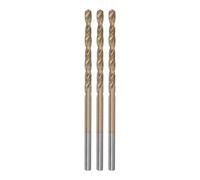 sourcing map 3pcs Twist Drill Bits 2.4mm Titanium Coated (HSS-E) M42 High Speed Steel 8% Cobalt Straight Shank for Stainless Steel Aluminum Alloy Metal