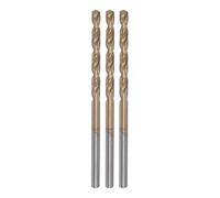 sourcing map 3pcs Twist Drill Bits 2.6mm Titanium Coated (HSS-E) M42 High Speed Steel 8% Cobalt Straight Shank for Stainless Steel Aluminum Alloy Metal