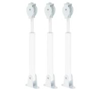sourcing map 3Pcs Universal Spring Loaded Cord Tensioner, Metal String Tension Rod Pulleys, Curtain Locking Cord Tension Pole Adjustable for Cord Loops and Draperies Vertical Blinds