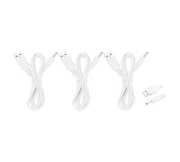 sourcing map 3Pcs USB to DC Power Cable 2A 5V DC Power Cord 3.5mmx1.35mm Jack Charging Plug Connector Cable Adapter for Fan Camera Phone Tablet Devices (3.3ft, White)