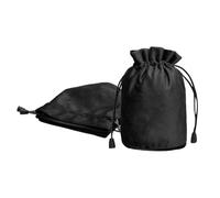 sourcing map 3Pcs Velvet Drawstring Bags, 3.5 x 5.7 Inch Dice Storage Small Pouch Gift Wrapping Bag for Wedding Party Favors, Candy Packaging, Jewelry Crystal DIY Craft, Black