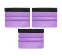 sourcing map 3pcs Vinyl Squeegee Felt Edge 4" Squeegee Felt Fabric Vinyl Scraper for Car Wallpaper Decal Smoothing Sign Making Window Privacy Film Glass Tint Installation DIY Crafts, Purple