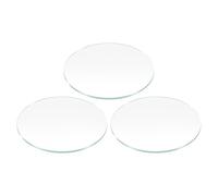sourcing map 3pcs Watch Glass Lens 33.5mm Dia 1.2mm Thickness Mineral Glass Round Flat Clear Crystal Lens Watch Face Replacement Parts for Watchmaker Repair