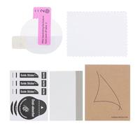 sourcing map 3pcs Watch Glass Screen Protectors 29mm HD High Definition Anti-Scratch Waterproof Ultra-Thin TPU Universal Smartwatch Screen Protective Film with Cloth Sticker Scraping Card