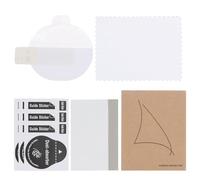 sourcing map 3pcs Watch Glass Screen Protectors 37mm HD High Definition Anti-Scratch Waterproof Ultra-Thin TPU Universal Smartwatch Screen Protective Film with Cloth Sticker Scraping Card