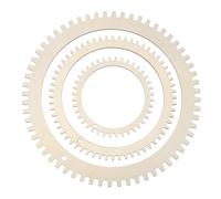sourcing map 3pcs Weaving Loom, 5.1" 7.9" 11" Round Gear Shape Weaving Loom Kit for DIY Crafting, Hanging Decor, Woven Tapestry Knitted Crafts Making