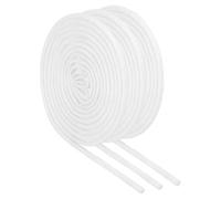 sourcing map 3Pcs Wire Insulation Braid Fire Sleeve,3.28Ft-2mm ID White, High Temp Silicone Coated Fiberglass Sleeving for Automotive Hose Lines Electrical Wiring
