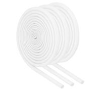 sourcing map 3Pcs Wire Insulation Braid Fire Sleeve,3.28Ft-3mm ID White, High Temp Silicone Coated Fiberglass Sleeving for Automotive Hose Lines Electrical Wiring