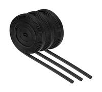 sourcing map 3Pcs Wire Insulation Braid Fire Sleeve,9.8Ft-4mm ID Black