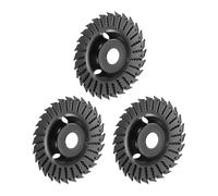 sourcing map 3Pcs Wood Carving Disk 5" Carbon Steel Cutting Grinder Wheel Shaping Disc with 7/8" Arbor for Woodworking Sanding Polishing Carving