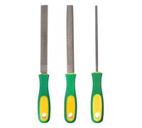 sourcing map 3pcs Wood Rasp File Set 6" Steel Flat/Round/Half-Round Cut File Rasp Multifunctional Hand Files with Plastic Handle for Woodworking Sharpening Wood Metal