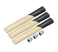 sourcing map 3pcs Wood Sledge Hammer Handle 10.2" Hammer Wooden Replacement Handles with Round Wedges for 3lb Round Octagonal Head Decking Framing Carpentry Construction DIY Sledge Axe Tools