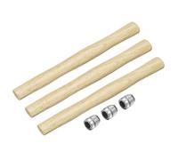 sourcing map 3pcs Wood Sledge Hammer Handle 13.6" Hammer Wooden Replacement Handles with Round Wedges for 2lb Round Octagonal Head Decking Framing Carpentry Construction DIY Sledge Axe Tools