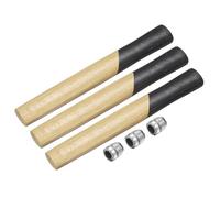 sourcing map 3pcs Wood Sledge Hammer Handle Hammer Replacement Handle | 10.6" Wooden Handles w Round Wedges for 3lb Round Octagonal Head Decking Framing Carpentry Construction DIY Sledge Axe Tools