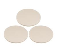 sourcing map 3pcs Wool Felt Polishing Pads, 5 inch Buffing Wheel Polish Pad Flocking Hook & Loop Back for Car Glass Plastic Metal Stone