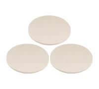 sourcing map 3pcs Wool Felt Polishing Pads, 6 inch Buffing Wheel Polish Pad Flocking Hook & Loop Back for Car Glass Plastic Metal Stone