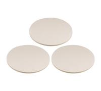 sourcing map 3pcs Wool Felt Polishing Pads, 7 inch Buffing Wheel Polish Pad Flocking Hook & Loop Back for Car Glass Plastic Metal Stone