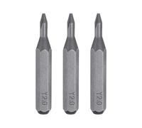 sourcing map 3pcs Y2.0 Tri Wings Screwdriver Bit 5/32" Hex Shank 28mm Length S2 Steel Magnetic 3 Point Y-Shaped Head Hex Screw Driver Bits for Electric Manual Screwdrivers Precision Repair
