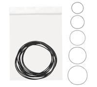 sourcing map 3set O-Ring Watch Gaskets Replacement Kit 0.8mm Waterproof Elastic Rubber O Ring Back Cover Seal Gaskets Washers Repair Tools Kits for Watch Repair