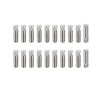 sourcing map 3x12mm 304 Stainless Steel Dowel Pins, 20Pcs Knurled Head Flat Chamfered End Dowel Pin, Wood Bunk Bed Shelf Pegs Support Shelves Fasten Elements