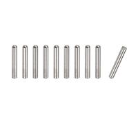 sourcing map 3x12mm Dowel Pins, 10pcs 304 Stainless Steel Round Head Flat Chamfered End Dowel Pin Bunk Bed Pins Shelf Pegs Support Shelves Fasten Elements