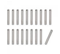 sourcing map 3x20mm Dowel Pins, 50pcs 304 Stainless Steel Round Head Flat Chamfered End Dowel Pin Bunk Bed Pins Shelf Pegs Support Shelves Fasten Elements