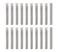 sourcing map 3x30mm 304 Stainless Steel Dowel Pins, 20Pcs Knurled Head Flat Chamfered End Dowel Pin, Wood Bunk Bed Shelf Pegs Support Shelves Fasten Elements