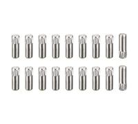 sourcing map 3x6mm 304 Stainless Steel Dowel Pins, 20Pcs Knurled Head Flat Chamfered End Dowel Pin, Wood Bunk Bed Shelf Pegs Support Shelves Fasten Elements