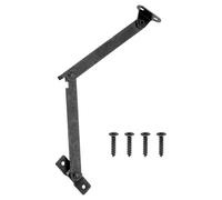 sourcing map 4.3" Folding Lid Support Hinges, Lift Up Stay Hinge, 180 Degree Rotatable Iron Hinges with Screws for Wooden Boxes Jewelry Case Display, Black Bronze