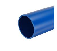 sourcing map 4.3 Inch PVC Rigid Tube Round Pipe 101.6mm ID 110mm OD 500mm Blue High Impact for Water Pipe, Crafts, Decoration, Cable Sleeve