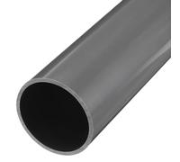 sourcing map 4.3 Inch PVC Rigid Tube Round Pipe 101.6mm ID 110mm OD 500mm Light Grey High Impact for Water Pipe, Crafts, Decoration, Cable Sleeve