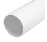 sourcing map 4.3 Inch PVC Rigid Tube Round Pipe 101.6mm ID 110mm OD 500mm White High Impact for Water Pipe, Crafts, Decoration, Cable Sleeve