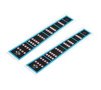 sourcing map 4/4 Violin Finger Guide Violin Fingerboard Stickers Fretboard Guide Labels Markers Black for 4/4 Violins Practice Beginners, Pack of 2