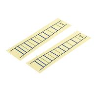 sourcing map 4/4 Violin Finger Position Markers Stickers Violin Fret Guide Scale Indicator Markers 4/4 Yellow for Learning Precise Finger Position, Pack of 2