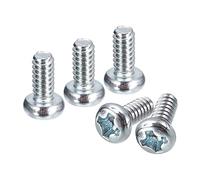 sourcing map #4-40x1/4" Pan Head Phillips Machine Screws, 50pcs Zinc Plated Carbon Steel Cross Head Screws Fully Threaded Bolts