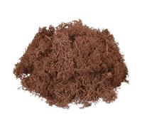 sourcing map 4.6oz Preserved Reindeer Moss, Coffee Decorative Artificial Fake Moss for Potted Plants Indoor Crafts Lichen Centerpieces Decor