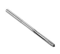 sourcing map 4.8mm Chucking Reamer, HSS Cobalt M35 Lathe Machine Reamer D4 6 Straight Flutes, Round Shank Milling Cutting Tool, for Stainless Steel Alloy Copper Metal