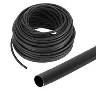 sourcing map 4.8mm Heat Shrink Tubing Waterproof, 3:1 Dual Wall Marine Adhesive Lined Industrial Heat Shrink Tube Wiring Wrap 100ft 3/16 Inch, Black-30m