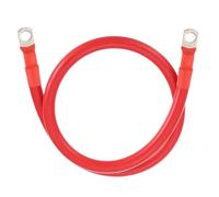 sourcing map 4 AWG Gauge Battery Cable Wire 2FT Length 5/16" Diameter Positive and Negative Copper Alternator Connector Extender with SC Terminals for Car RV Golf Cart Marine, Red