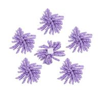 sourcing map 4" Curly Bows for Gift Wrapping, 6 Pcs Self Adhesive Twist Tie Grosgrain Ribbon Bow for Treat Bag Christmas Birthday Gift Box Party Favors Decor, Purple