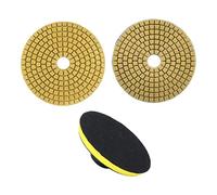 sourcing map 4" Diamond Wet Polishing Sanding Grinding Pad Disc Grit 50 20pcs for Concrete Stone Marble